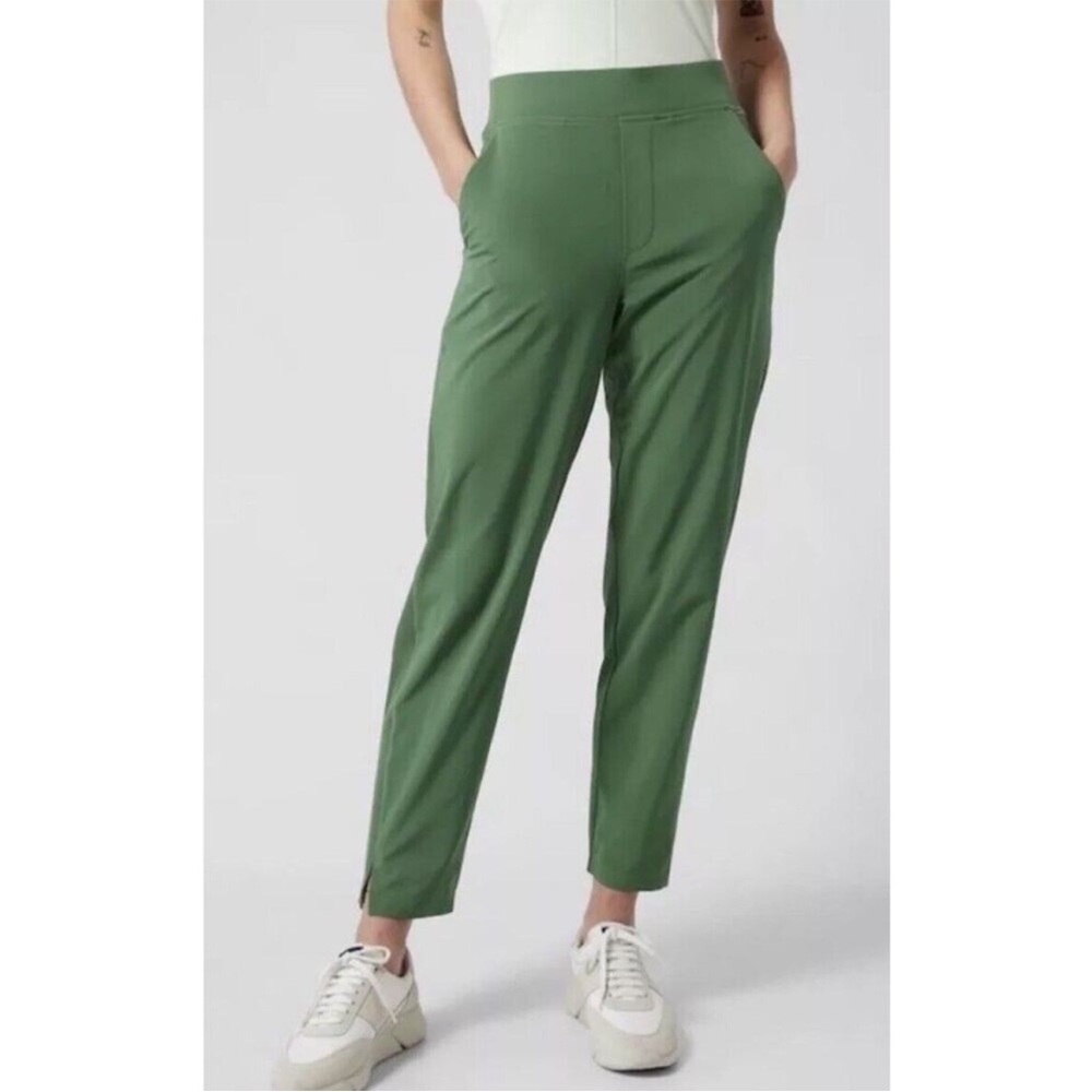 Athleta Women's 16  Brooklyn Ankle Jogger Pants Vineyard Green Pull-On